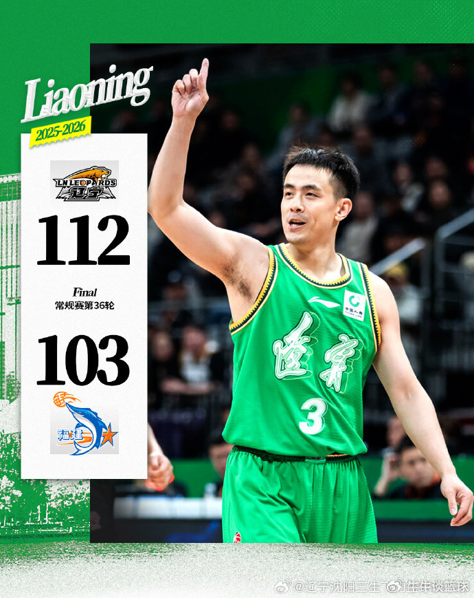辽宁男篮力克福建 莱迪21+9助力团队胜利